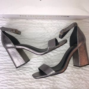 Lulus Taylor Leather 2, Pewter Metallic, 6.5 (New)